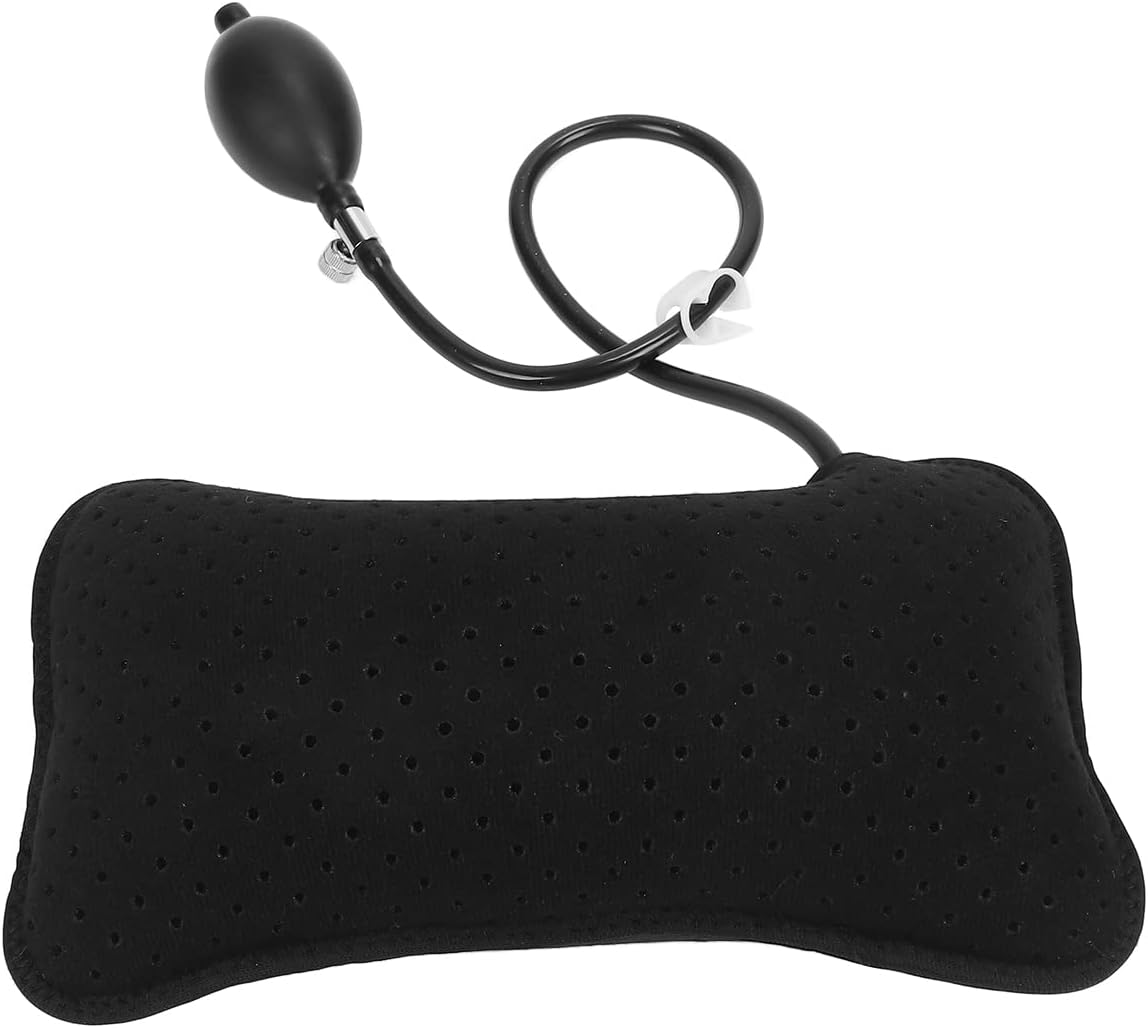 Inflatable Lumbar Support Pillow With, Portable Washable Adjustable Backrest Cushion for Car, Office Chair, Home, Travel, Camping image number 4