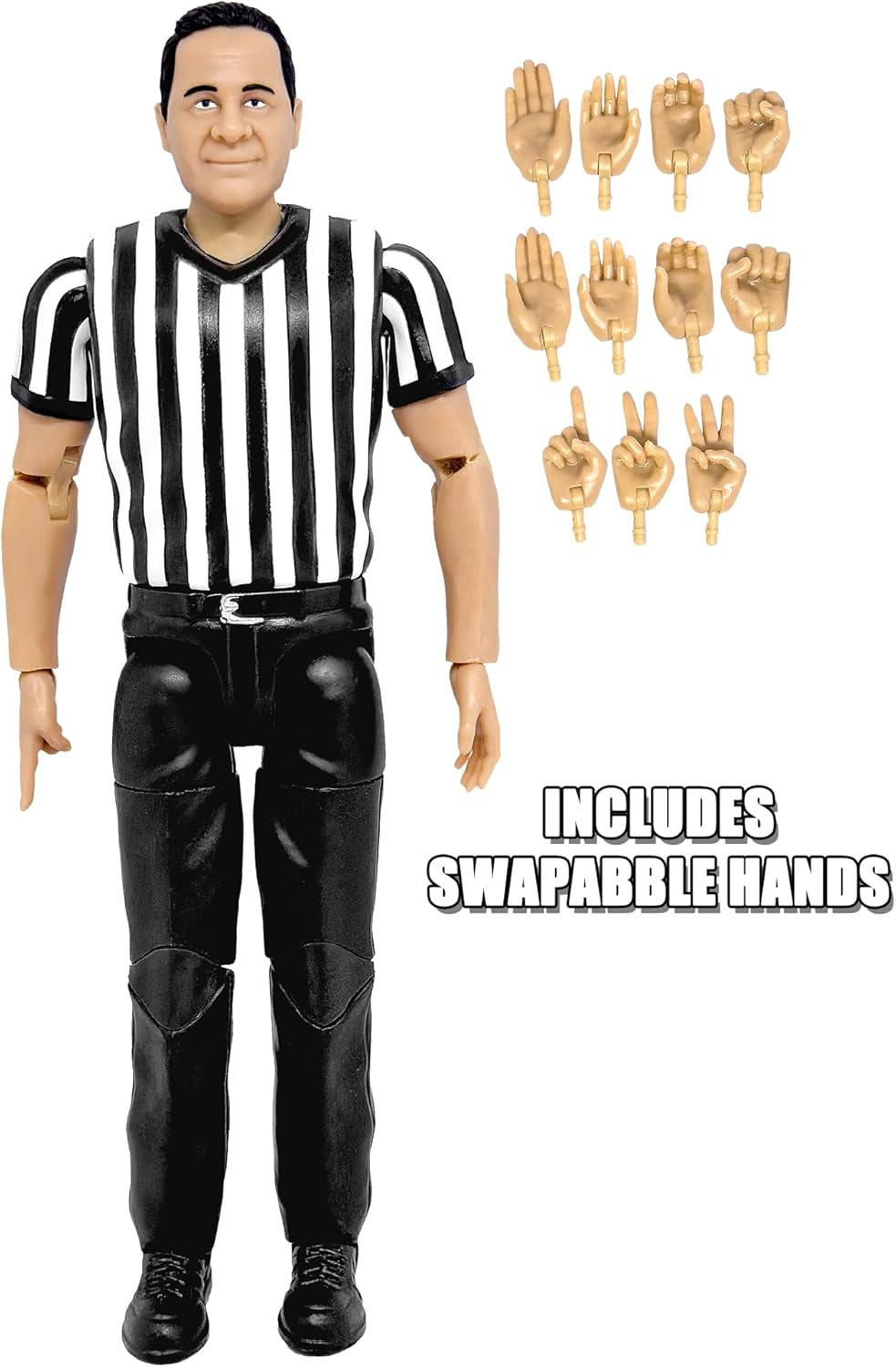 Special Deal: Talking Referee & Ring Announcer Wrestling Figures image number 1