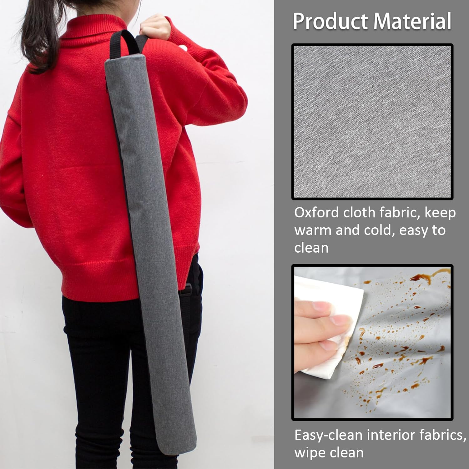 INCAUCA 7 Can Golf Beer Sleeve, Insulated Beer Sleeve for Golf Bag, Golf Bag Beer Cooler Sleeve, Beer Sling Holder for Cans Drinks Canned Beverages, Fit Most Golf Bags (Black)