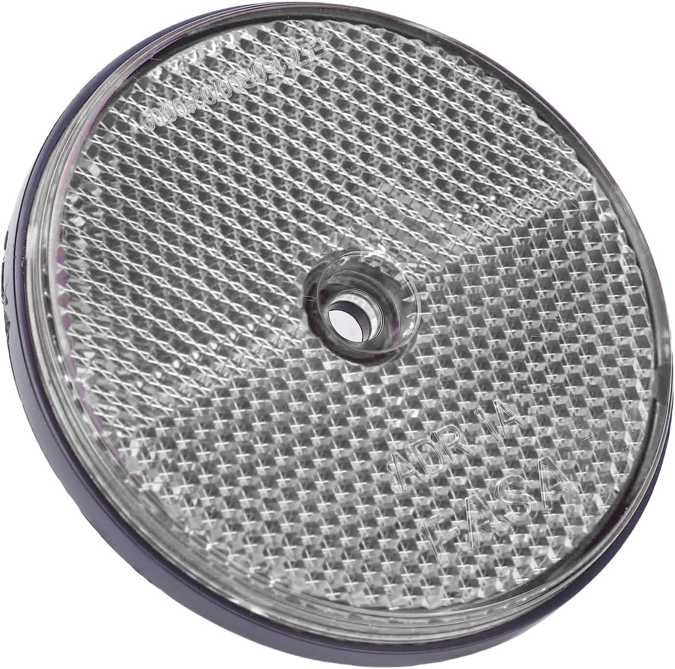 72Mm Reflective Film Safety Red, 4Pcs for Night Visibility with Screw, for Mailboxes, Driveways, Tunnels, Posts, Cars, Trailers (White) image number 2