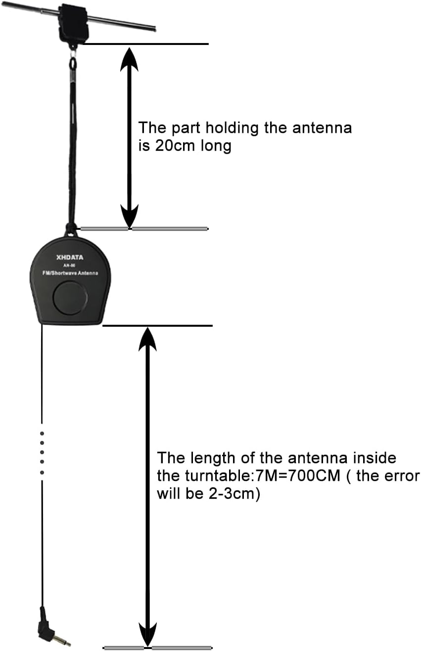 XHDATA AN-80 Shortwave Antenna FM SW External Antenna Whip Antenna to Improve Signal Reception image number 3