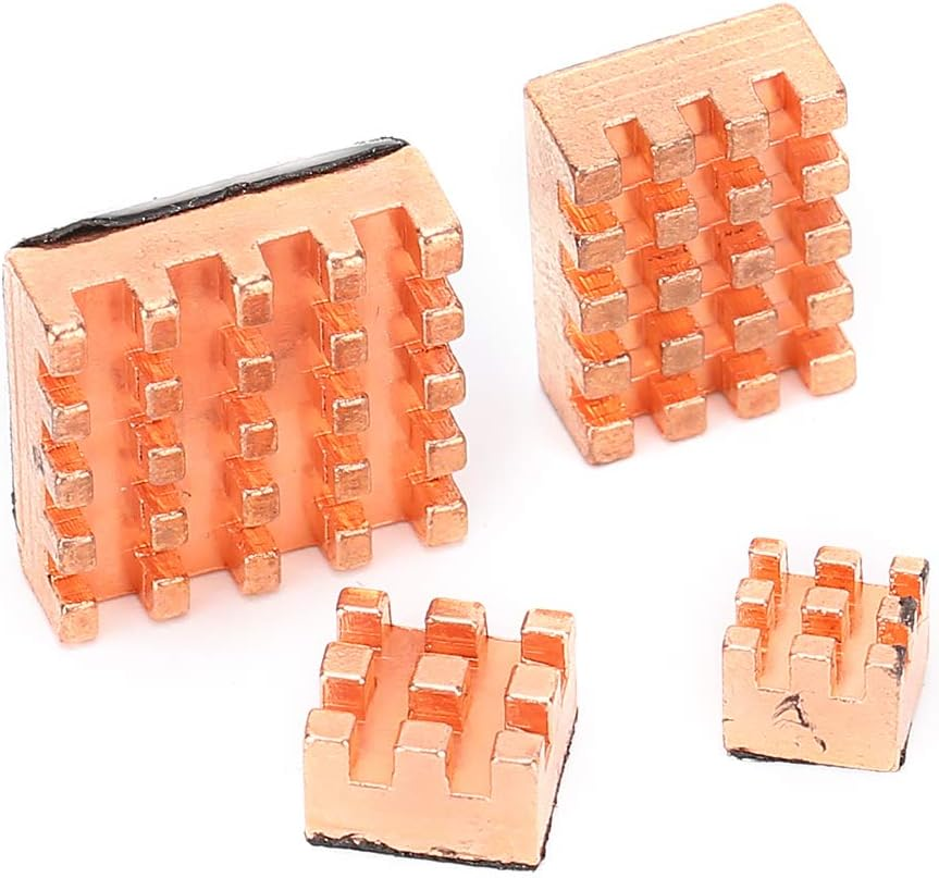 Heatsink for Raspberry, Cooling Heat Sink for Raspberry, Heatsink for Raspberry Simple Easy to Operate Fit for Raspberry Pi 4B 1G 2G 4G (Pure Copper Heat Sink) image number 2