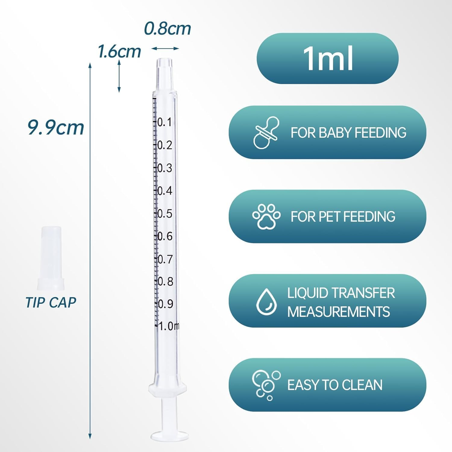 Colostrum Collector Kit, Including 20 Latex Free, Sterile, Sealed Breast Milk Collectors, Available in 1Ml Options (20, 1Ml)