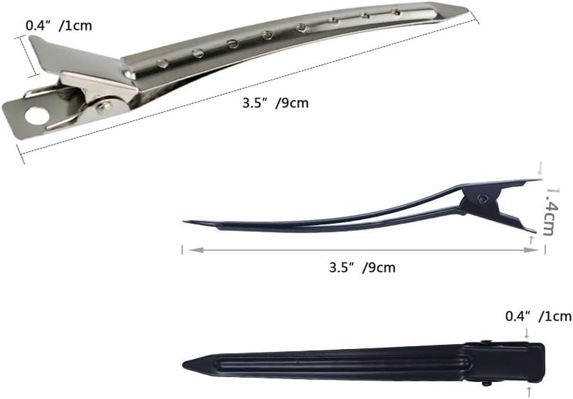 Hair Clips, Hairdressing Supplies, 20 Pieces 9 Cm Hair Clips, Women'S Metal Hair Clips, Section Clips, Hairdresser Hair Clips, Women'S Hair Clips, No Trace Hair Clip Clips for Thick and Thin Hair image number 6