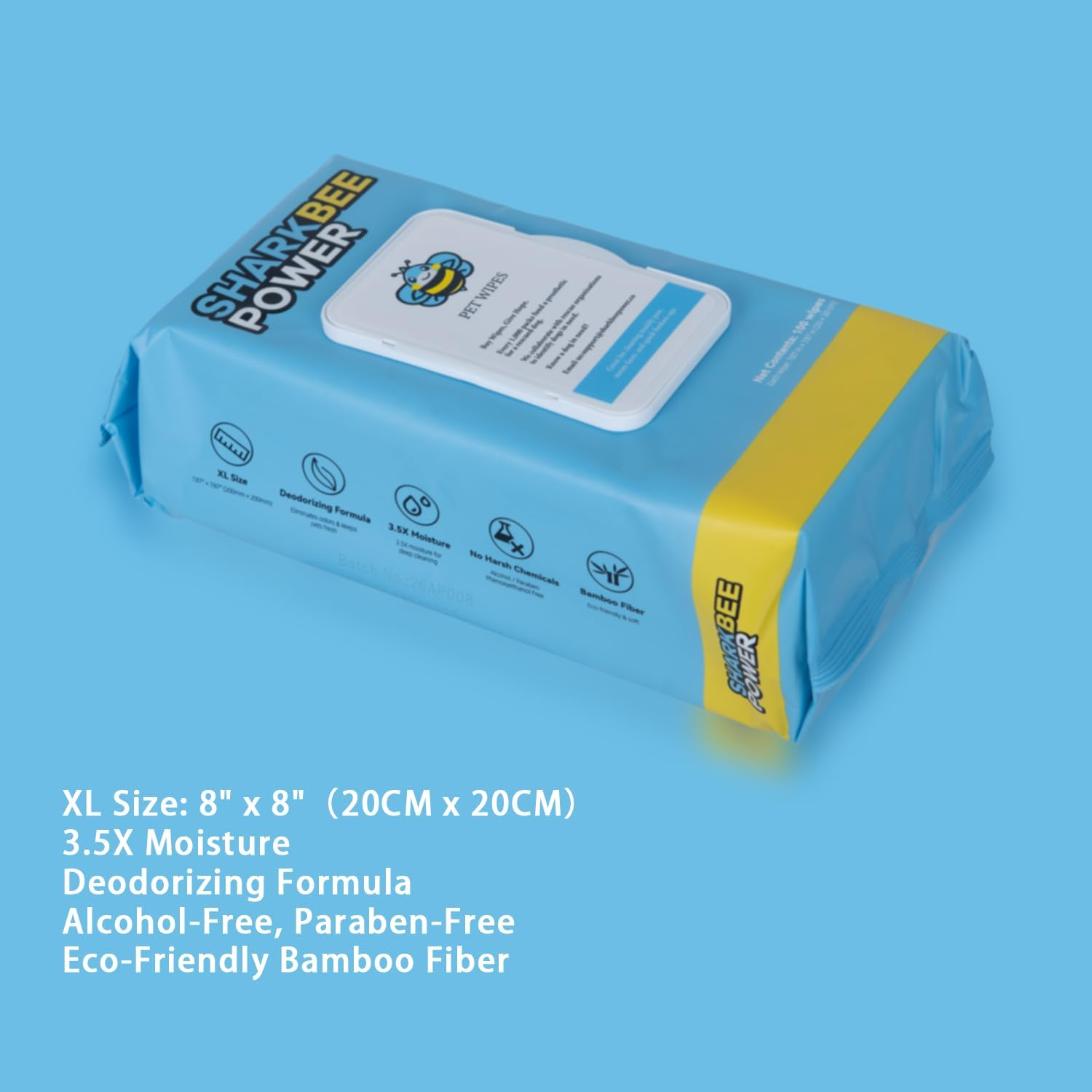 Pet Grooming Wipes for Dogs and Cats - Odor Control, Cleans Paws, Face, Bottom and Body, Safe for Sensitive Skin (100 Wipes) image number 4