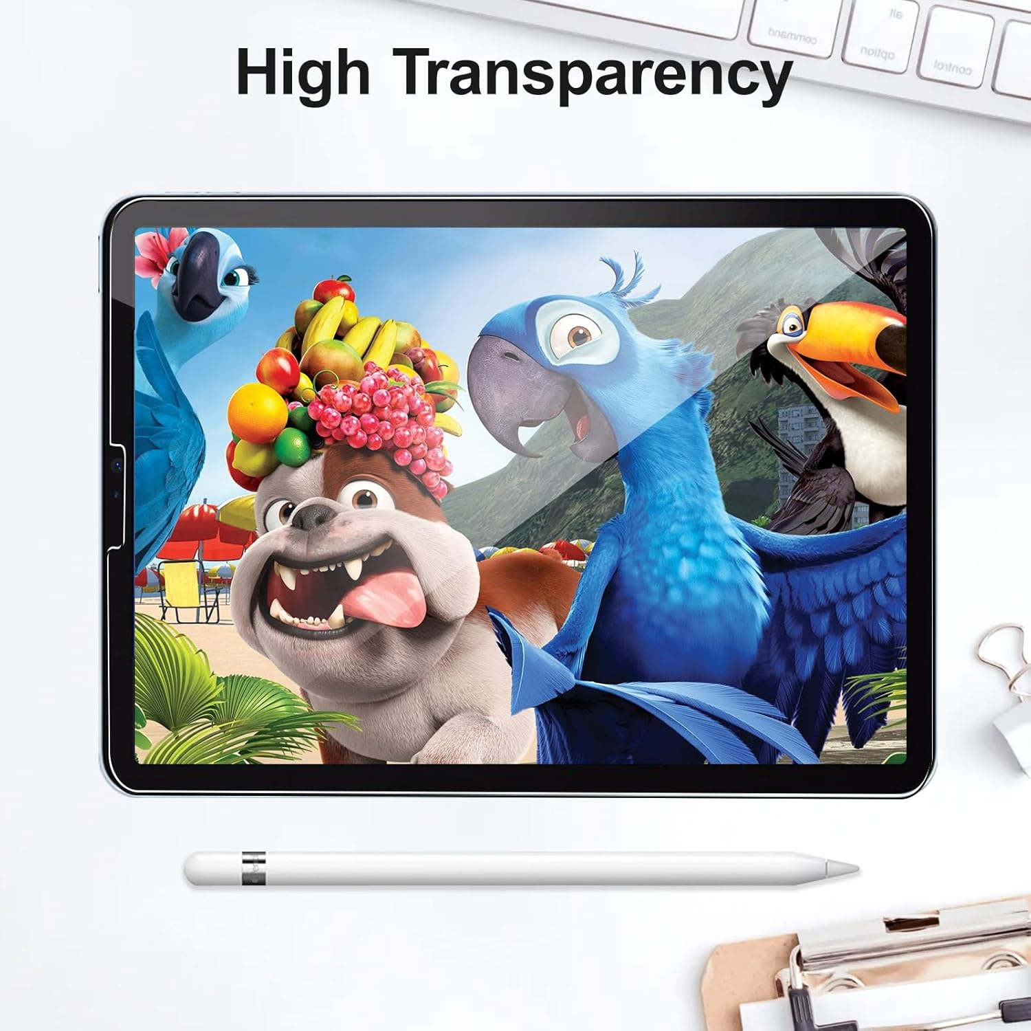 Avakot 2 Pack Paperfeel Screen Protector for Ipad Pro 12.9 Inch 2020 | Matte Drawing Film for Ipad 12.9 Screen Protector | Paperfeel Film for Ipad Pro12.9 Write/Draw like on Paper image number 4