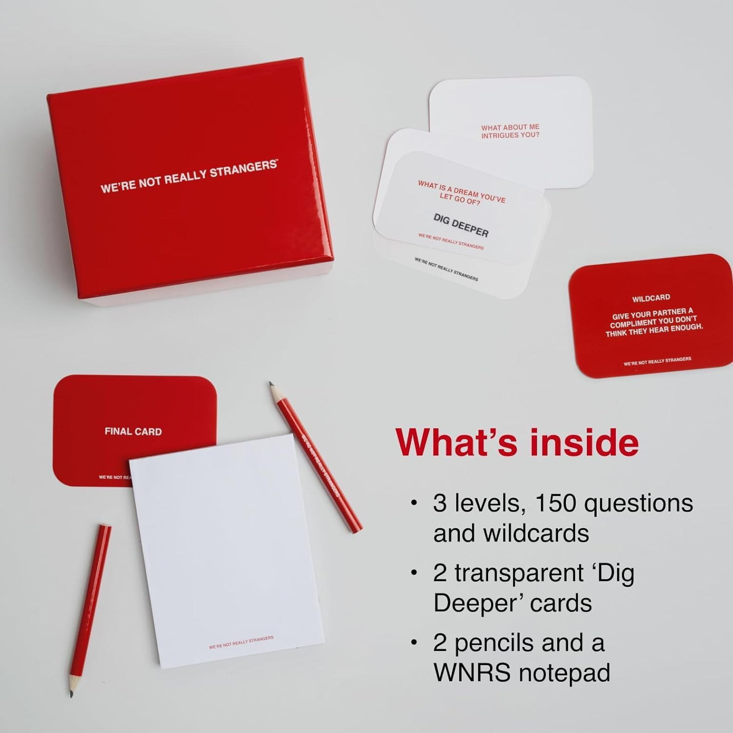 AJS We'Re Not Really Strangers Card Game for Meaningful Connections Portable Travel and Family Fun Game image number 5