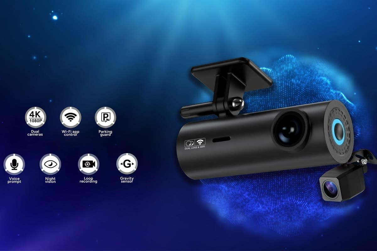 Kogan 4K Hidden Dual Channel Car Dash Camera - Front and Rear (SG2C-100) - KADCAMG12RB image number 5