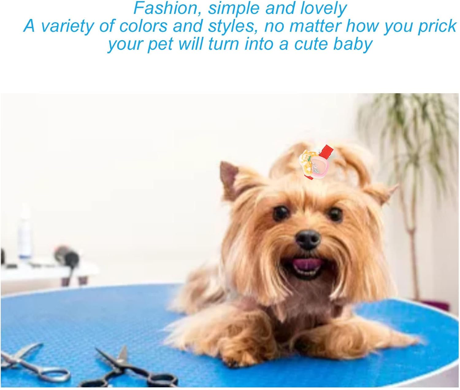 20Pcs Pet Hair Clips, Fashionabl Cute Attractive Multipurpose Pet Grooming Headdress, Christmas Bow Pet Headdress Dog Grooming Bowknot Dog Hairpin Headdress for Pets Dogs Cats image number 6