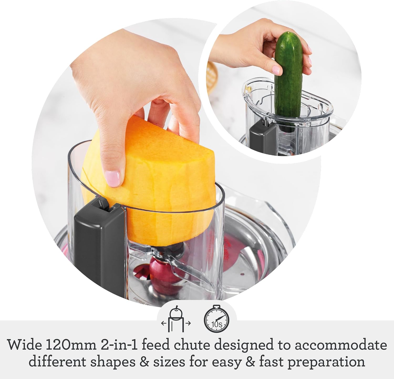 Breville the Kitchen Wizz 9 Food Processor, Precise Blender & Mixer, Food & Vegetable Chopper, BFP610BSS, Brushed Stainless Steel image number 3