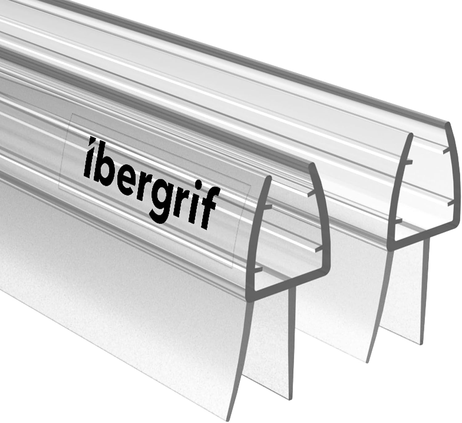 Ibergrif 2 Pack 800Mm Bath Shower Screen Door Seal Strip for 5-8Mm Glass Door Adjustable Length (Straight) M102-80 image number 6