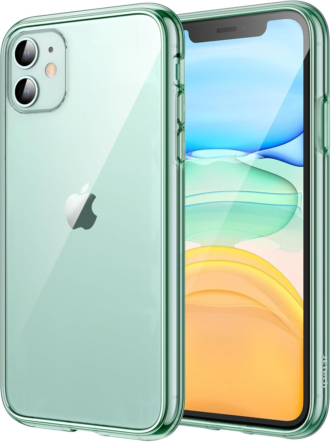 Jetech Case for Iphone 11 6.1-Inch, Non-Yellowing Shockproof Phone Bumper Cover, Anti-Scratch Clear Back (Clear) - Clear image number 6