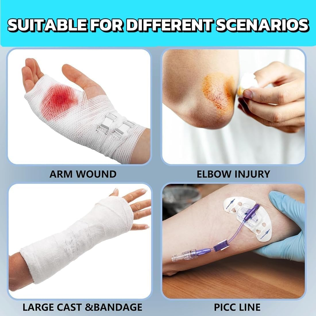 Waterproof Arm Cast Cover, Cast Cover, Bathing Guards, Arm Sling, Waterproof Hand Protector for Showering, Waterproof Arm Cover for Shower, Arm Shower Protector (General) image number 3