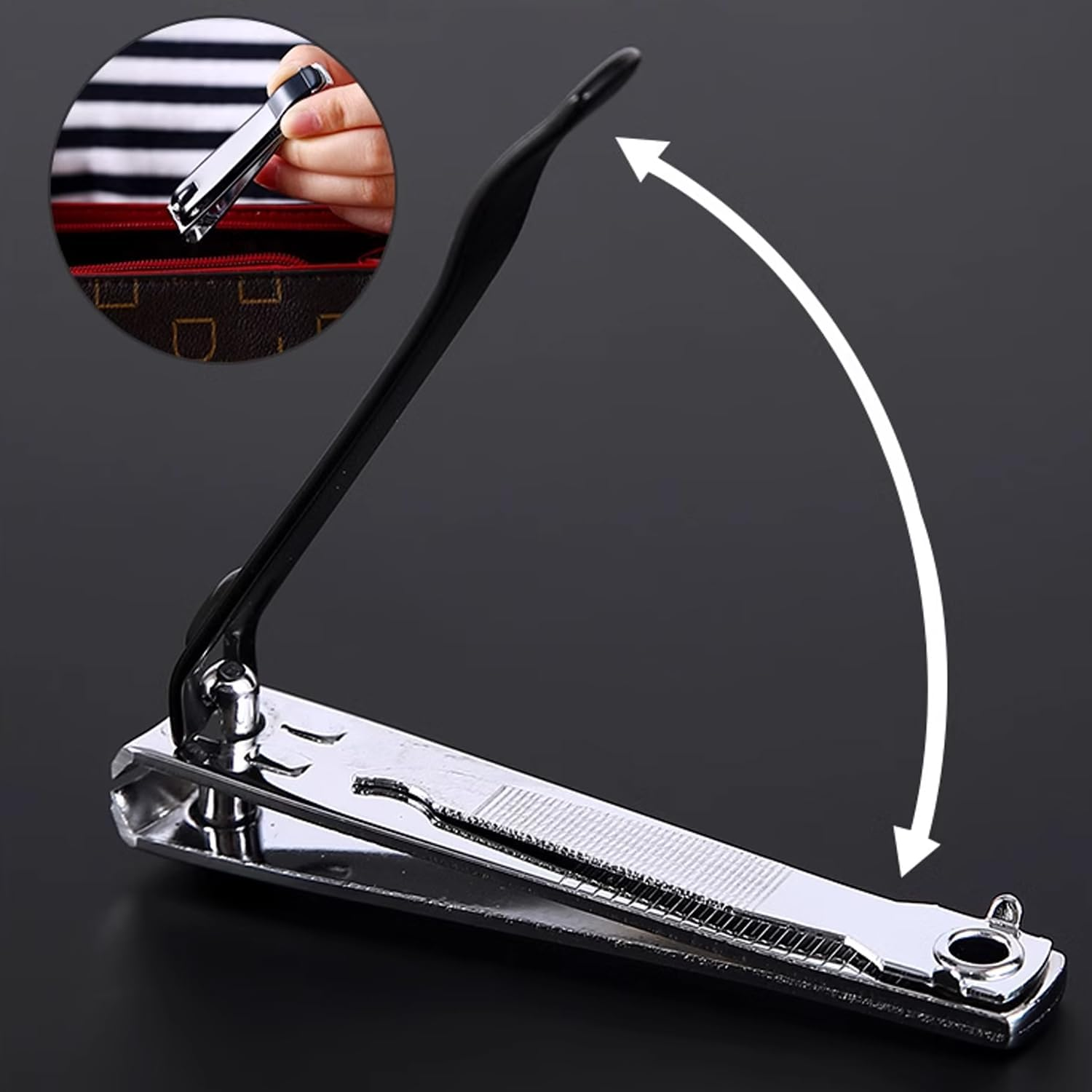 Nail Clippers Toe Finger Nail Clipper Cutter with Pick & Filer Professional