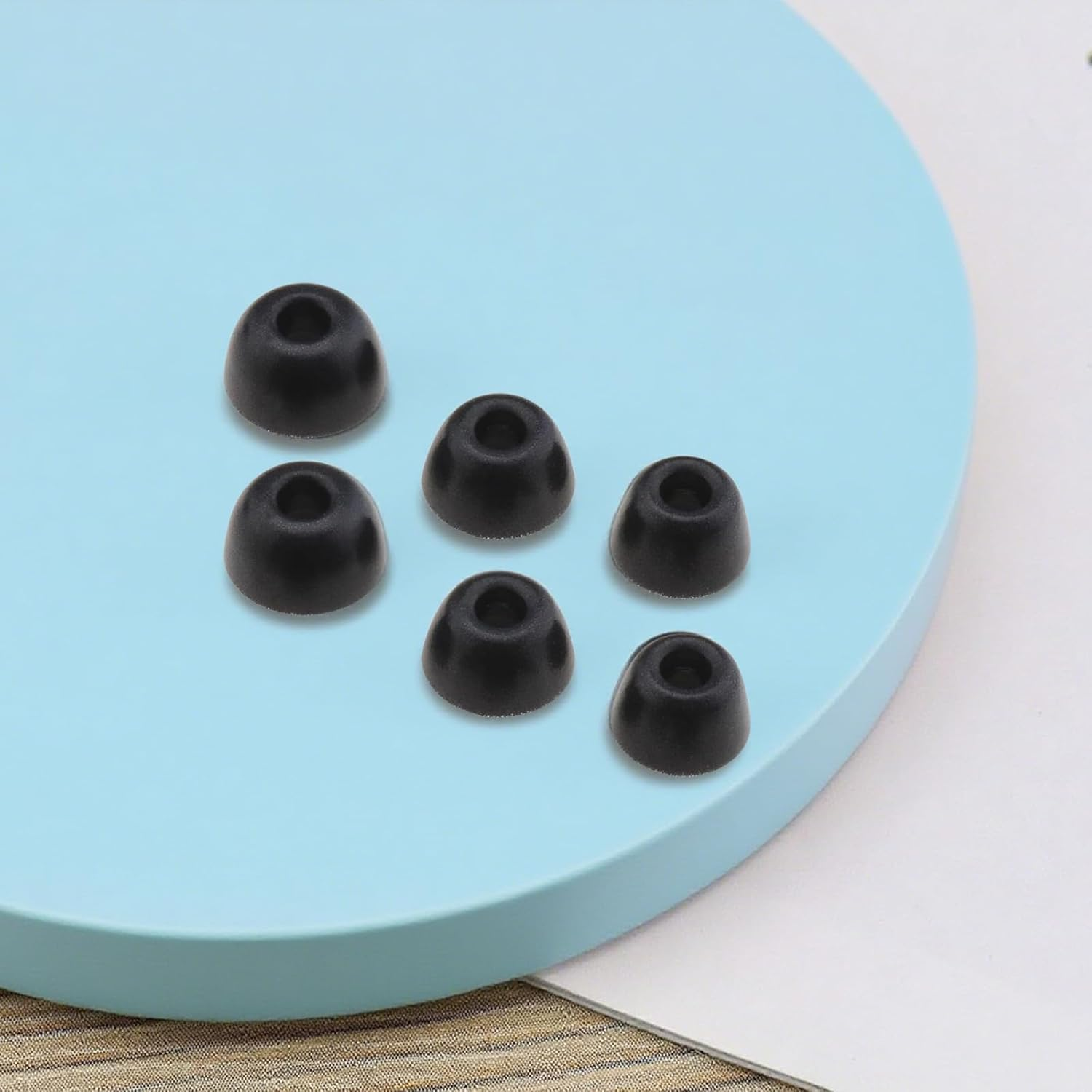 3-Pairs Replacement Memory Foam Ear Tips for Galaxy Buds2 Pro - Enhanced Comfort & Noise Isolation, Premium Replacement Foam Ear Tips (S/M/L, Black) image number 3