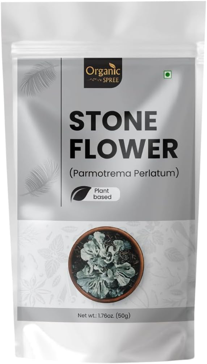 Organic Spree Stone Flower 50Gm (1.76Oz) Dagad Phool &ndash; Kalpasi &ndash; Pure and Natural 50Gm