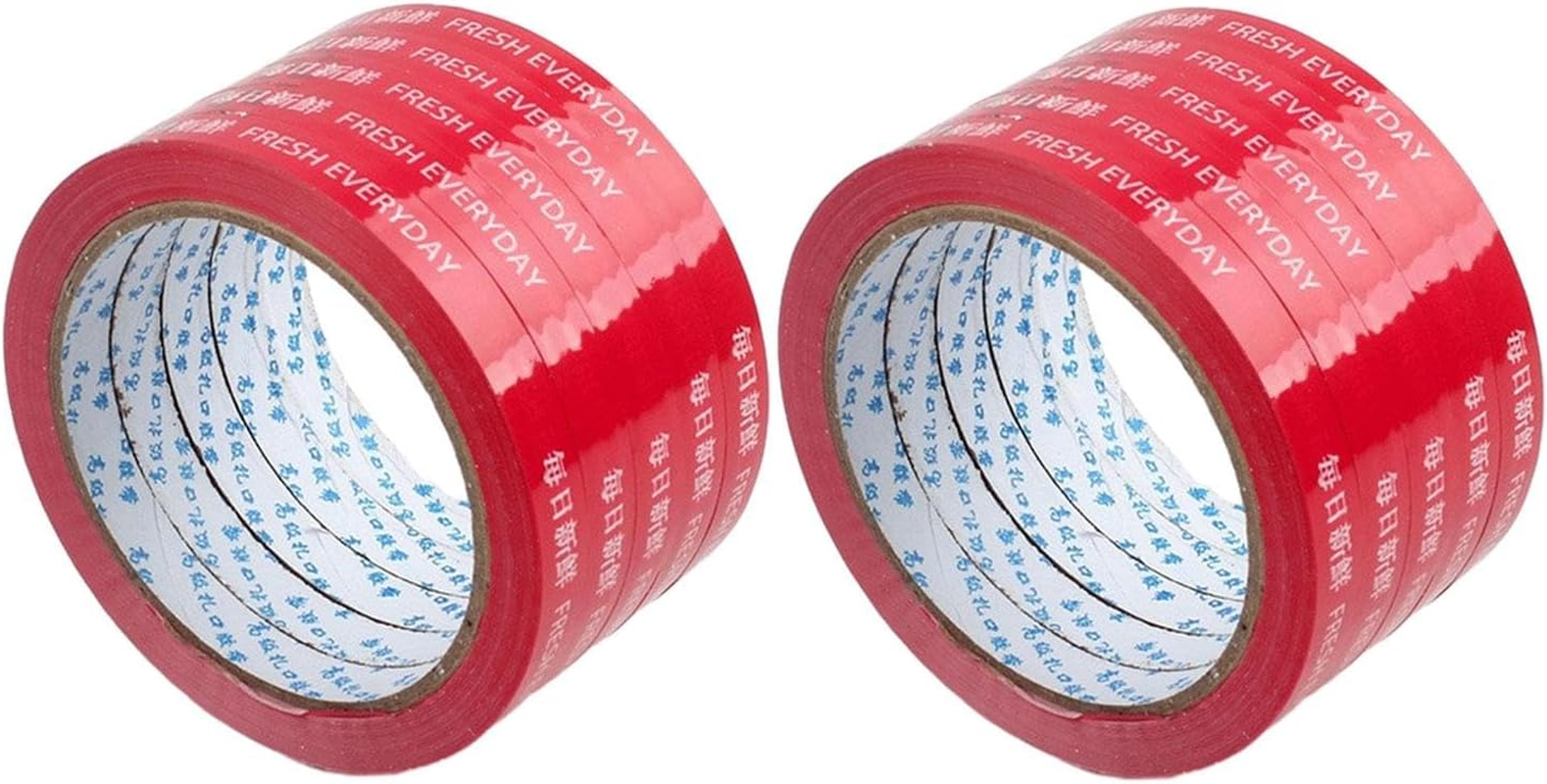 Eigell 10Pcs Bag Sealing Tapes Bag Sealer Tapes Length 55M Width 1.1Cm for Packaging Vegetables Cake Meat Fruits Convenience Store, Green