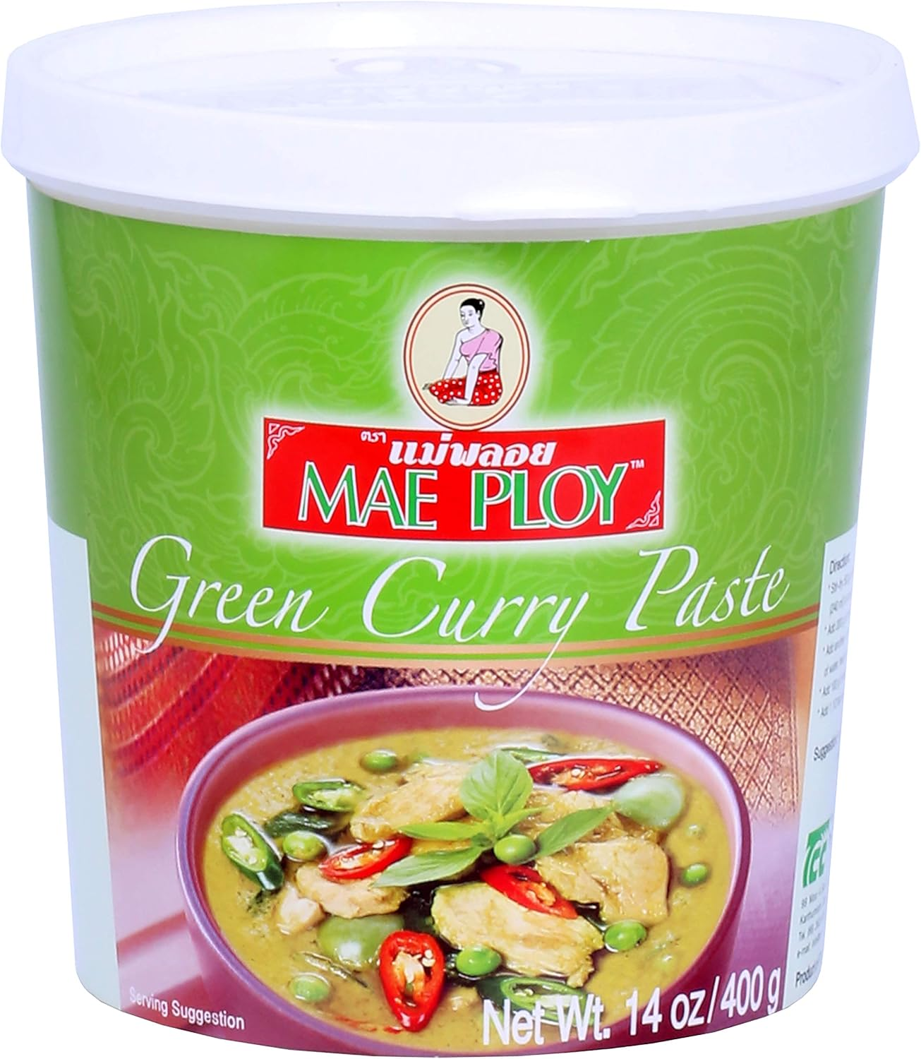 Mae Ploy Green Curry Paste, 400 G image number 1