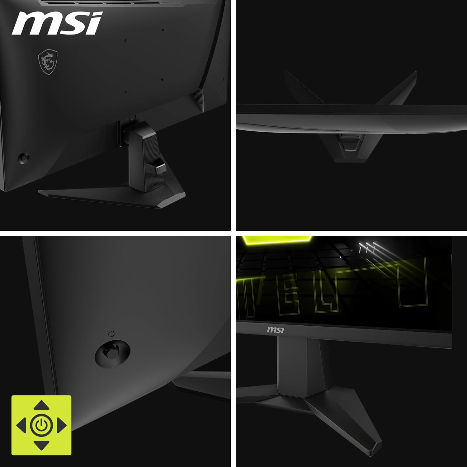 MSI MAG 275QF 27 Inch WQHD Gaming Monitor - 2560 X 1440 Rapid IPS Panel, 180 Hz / 0.5Ms (Gtg, Min.),101% Srgb Colour Gamut, Frameless Design, HDR Ready - Displayport 1.4, HDMI&trade; 2.0B(Wqhd@144Hz) image number 4
