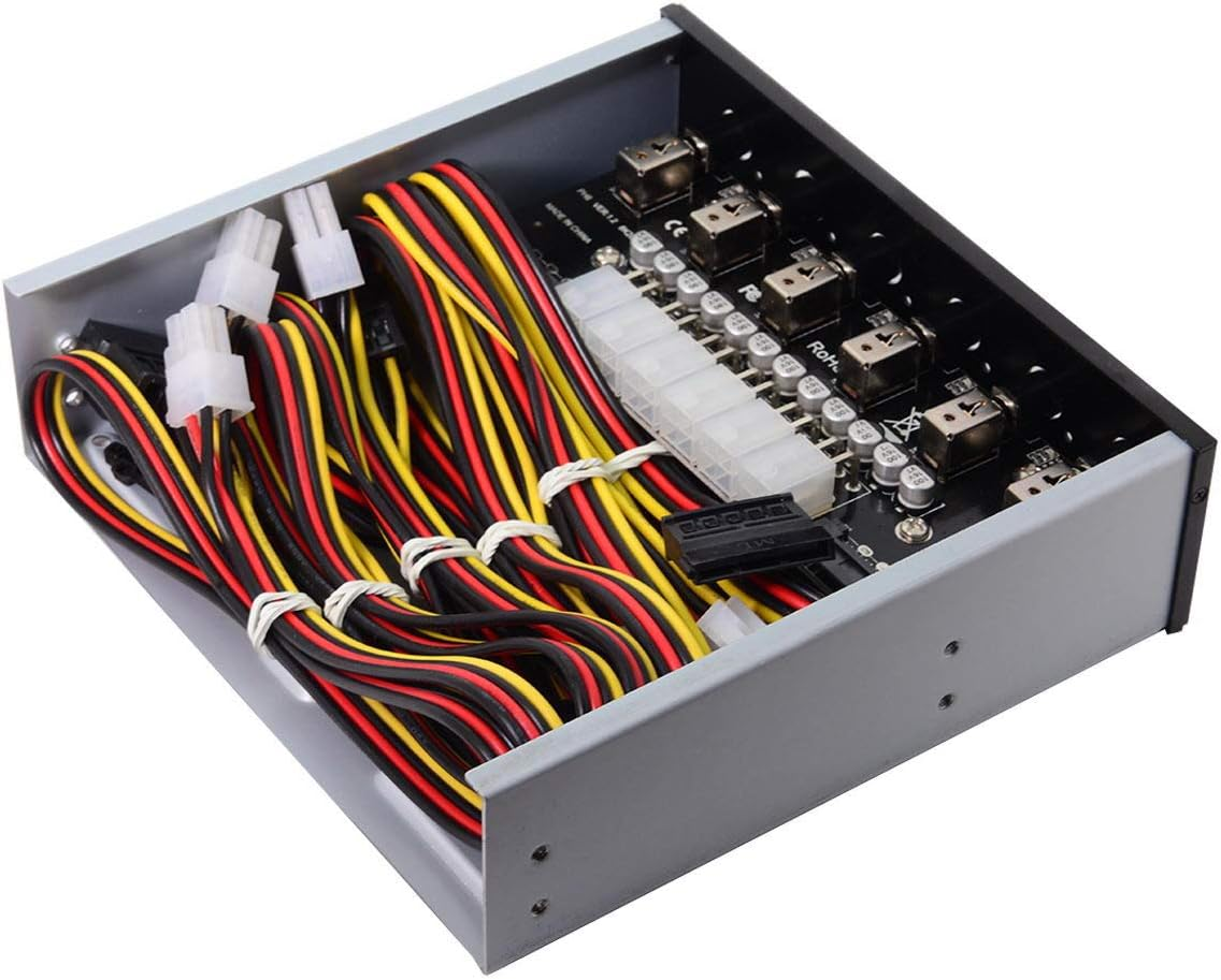 Cablecc 6 Hard Disk Control System Intelligent Control Management System HDD SSD Power Switch with 5.25 CD-ROM Bay image number 3