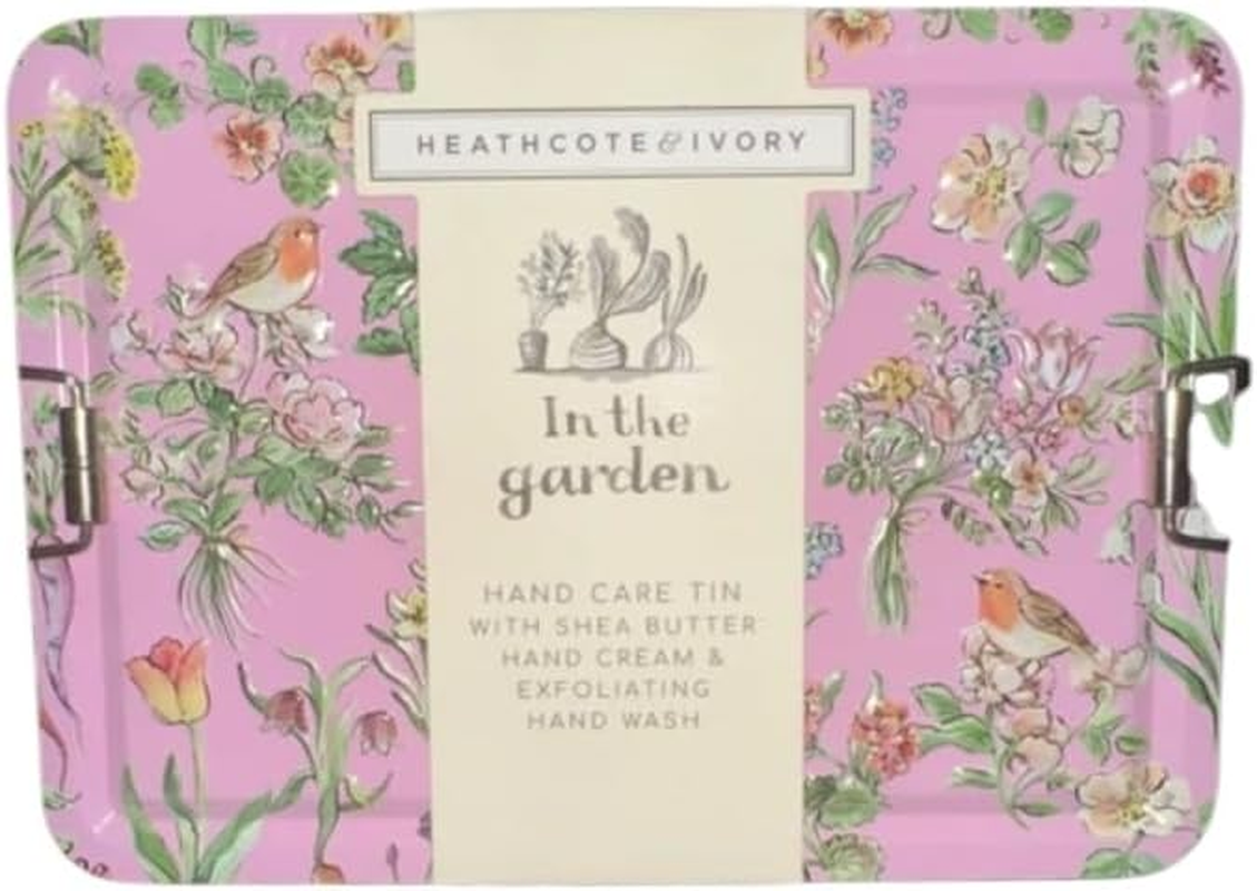 Heathcote & Ivory in the Garden Hand Care Tin with Hand Cream & Hand Tin