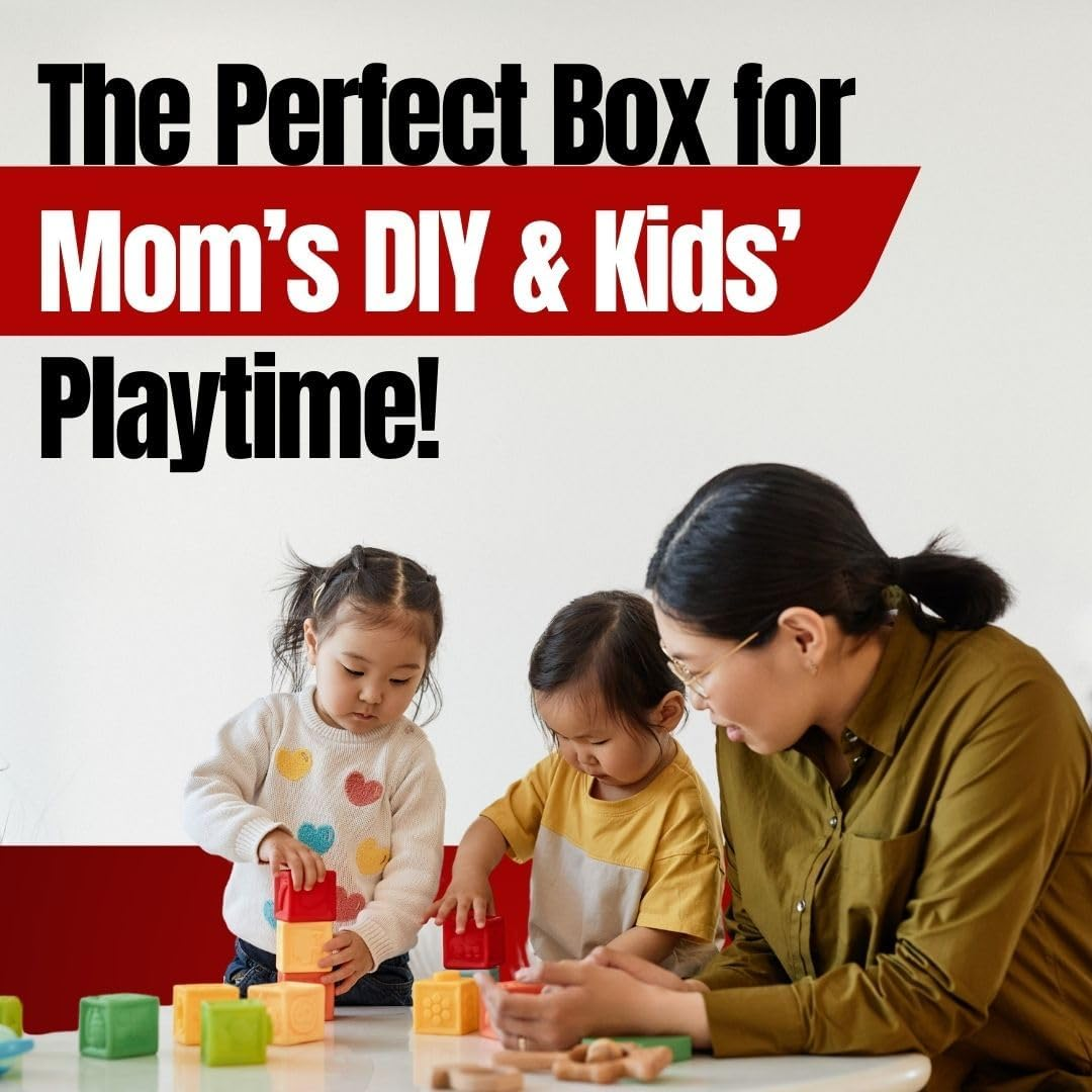 Artbin Super Satchel Compartment Box - Stackable Durable Art Storage with 8 Removable Compartments, Smart Closure, and Portable Design for Craft Supplies, Threads, Ribbons, Paint Tubes - Clear  Gold image number 6