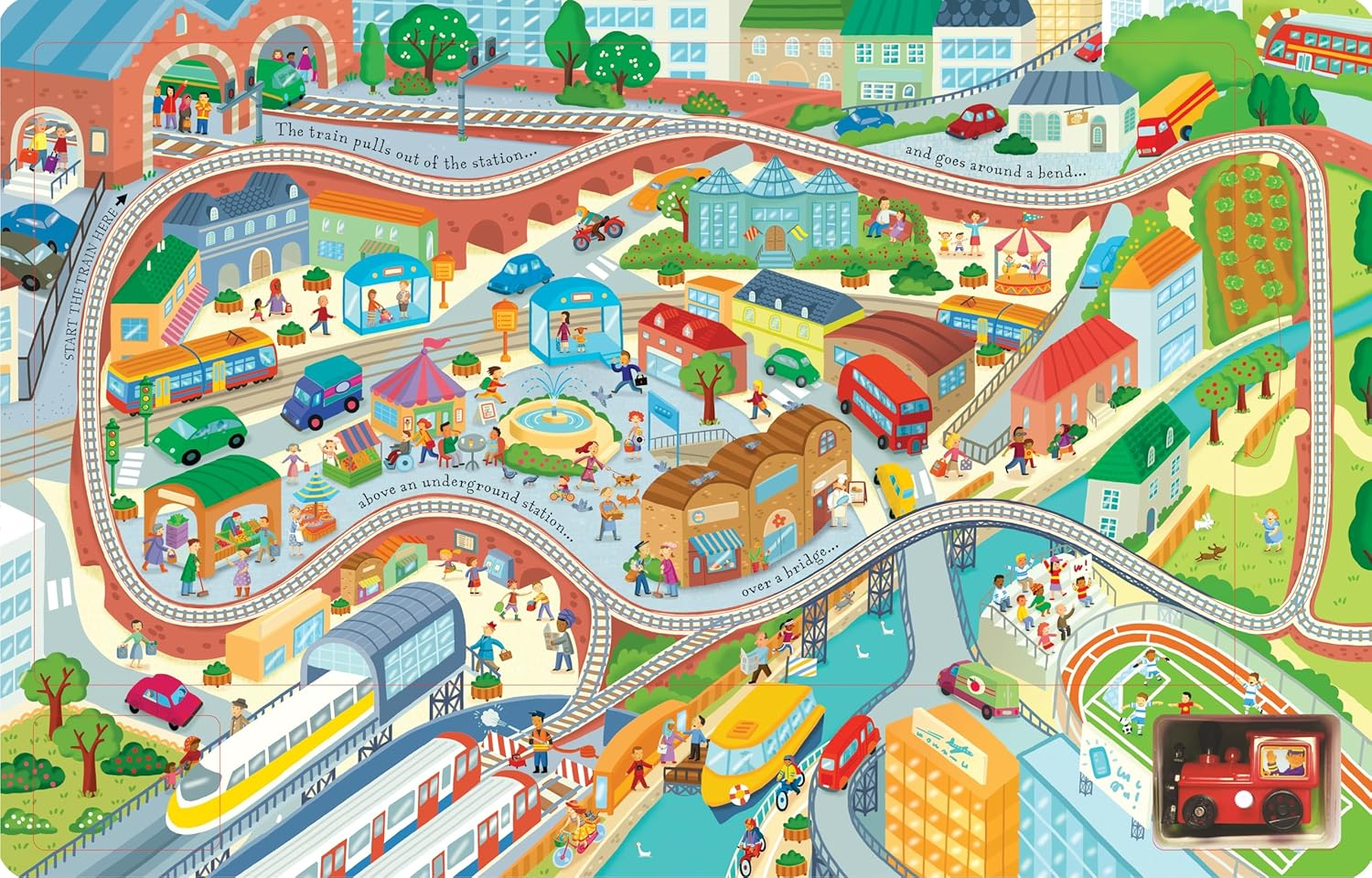 Usborne Wind-Up Train Book