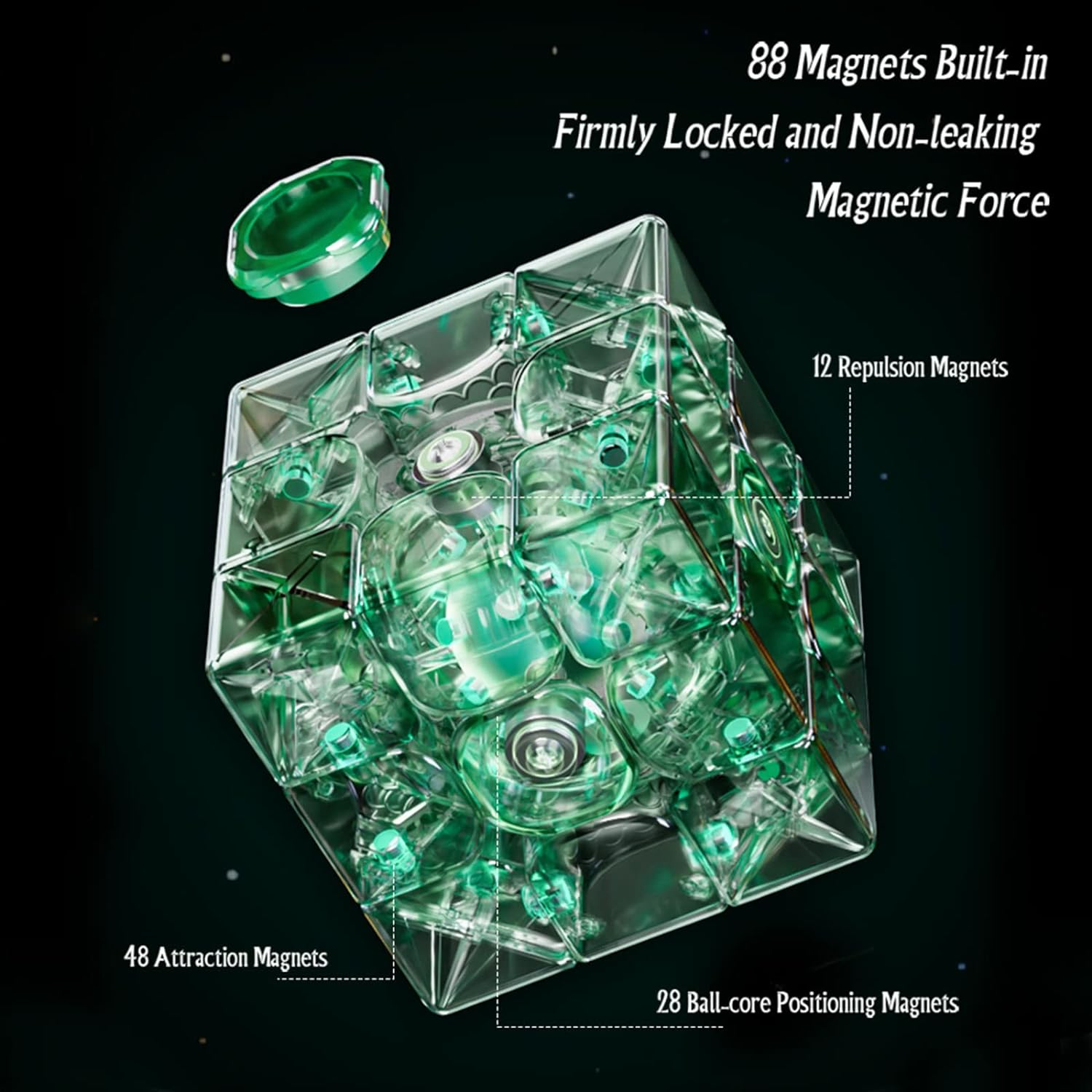 TUNJILOOL Moyu WRM V9 2023 3X3 Magnetic Speed Cube, Weilong WR M V9 3X3 Stickerless