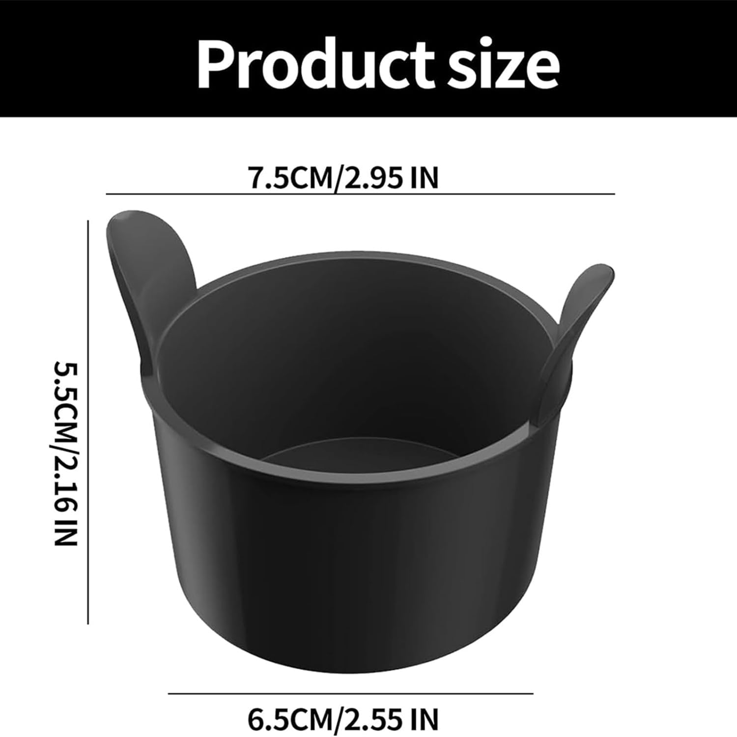 Coehaopike 4 Pcs Ramekins for Air Fryer, Silicone Air Fryer Egg Moulds, Non Stick Egg Poachers, Poached Egg Cup, Baking Cups, Large Muffin Cases for Air Fryer, Kitchen Gadget, Air Fryer Accessories (Grey) image number 1