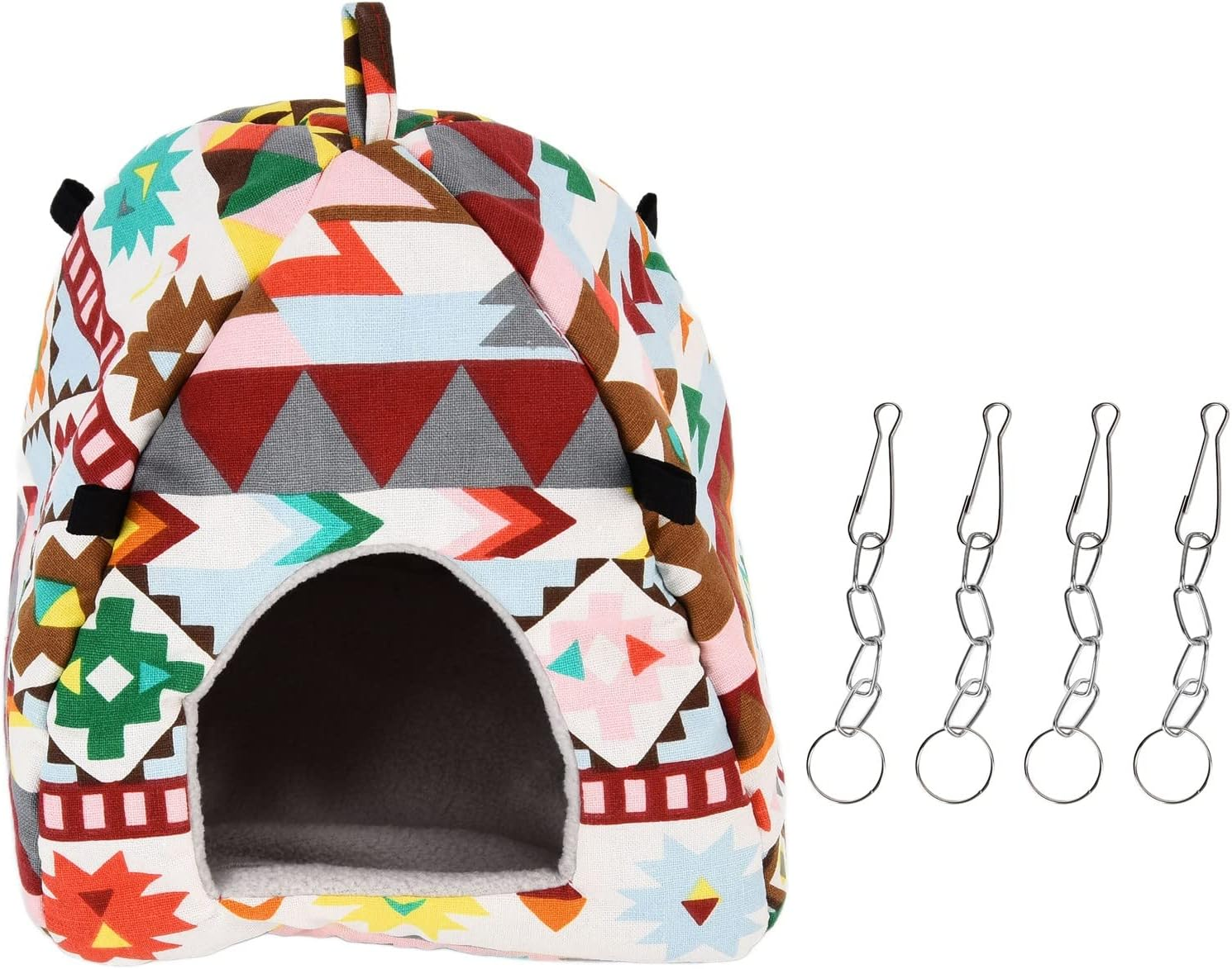 Hanging Cave Bed, Warm Hanging Small Hideway Cage Bed, Small Animals Warm Bed Cage Hanging Cave Beds for Pet Hamster Guinea Pig Bird