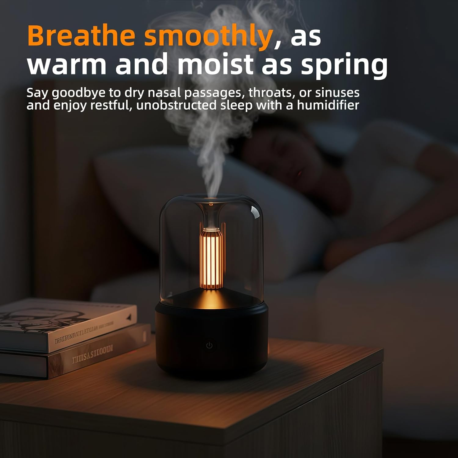 Essential Oil Diffuser with LED Night Light and Auto Shut-Off, Ultrasonic Cool Mist Humidifier, Ultra-Fine Atomisation, Air Humidifier for Bedroom, Plants, Living Room image number 5