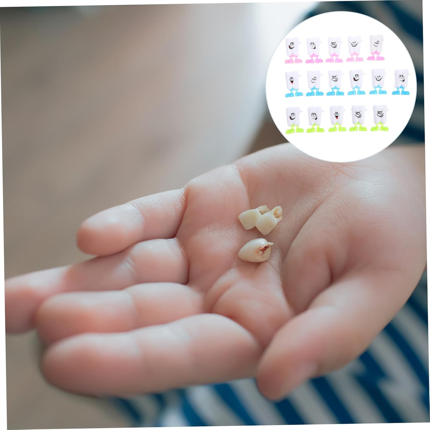 Kisangel 50Pcs Tooth Keepsake Box Cute Organizer for Teeth Storage for Christening Birthdays and Family Memories Chic Design and Excellent Workmanship image number 6