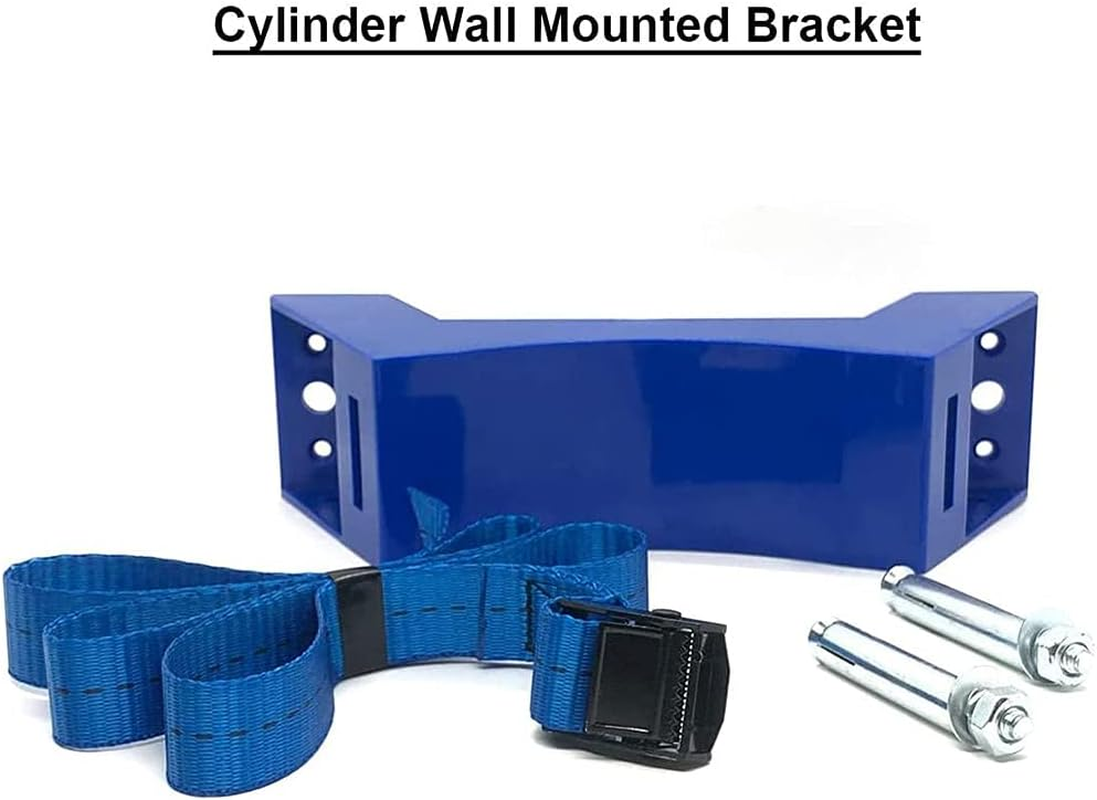 RESFNSE Cylinder Mounted Bracket Gas Cylinder Bracket ABS Gas Cylinder Holder for RV Caravan,Blue image number 3