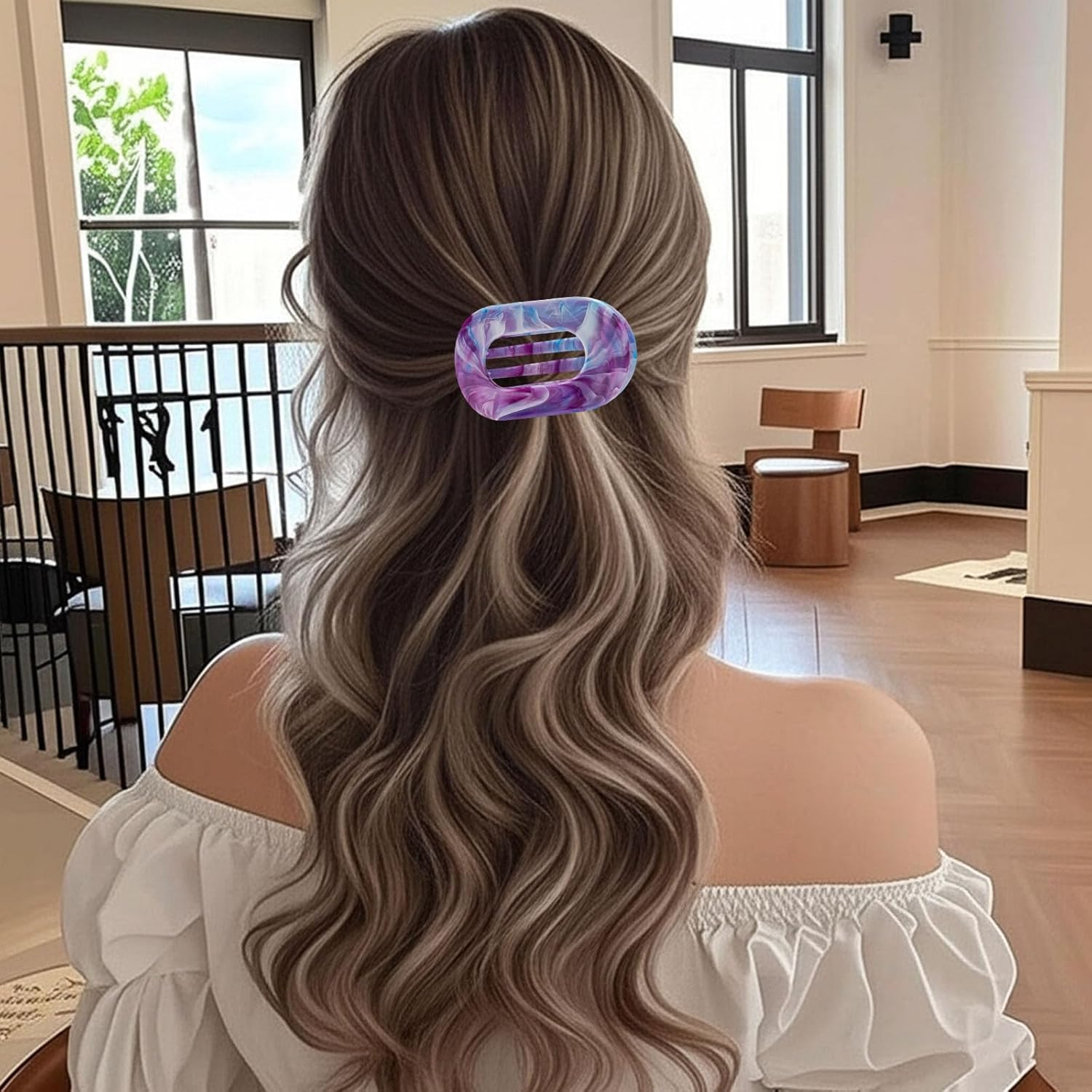 Pack of 6 Duck Beak Hair Clips, Women'S Flat Hair Clip, Versatile Hair Clips for Women and Girls, Ideal for Everyday Life, Sports, Travel and Special Occasions, for All Hair Types image number 4