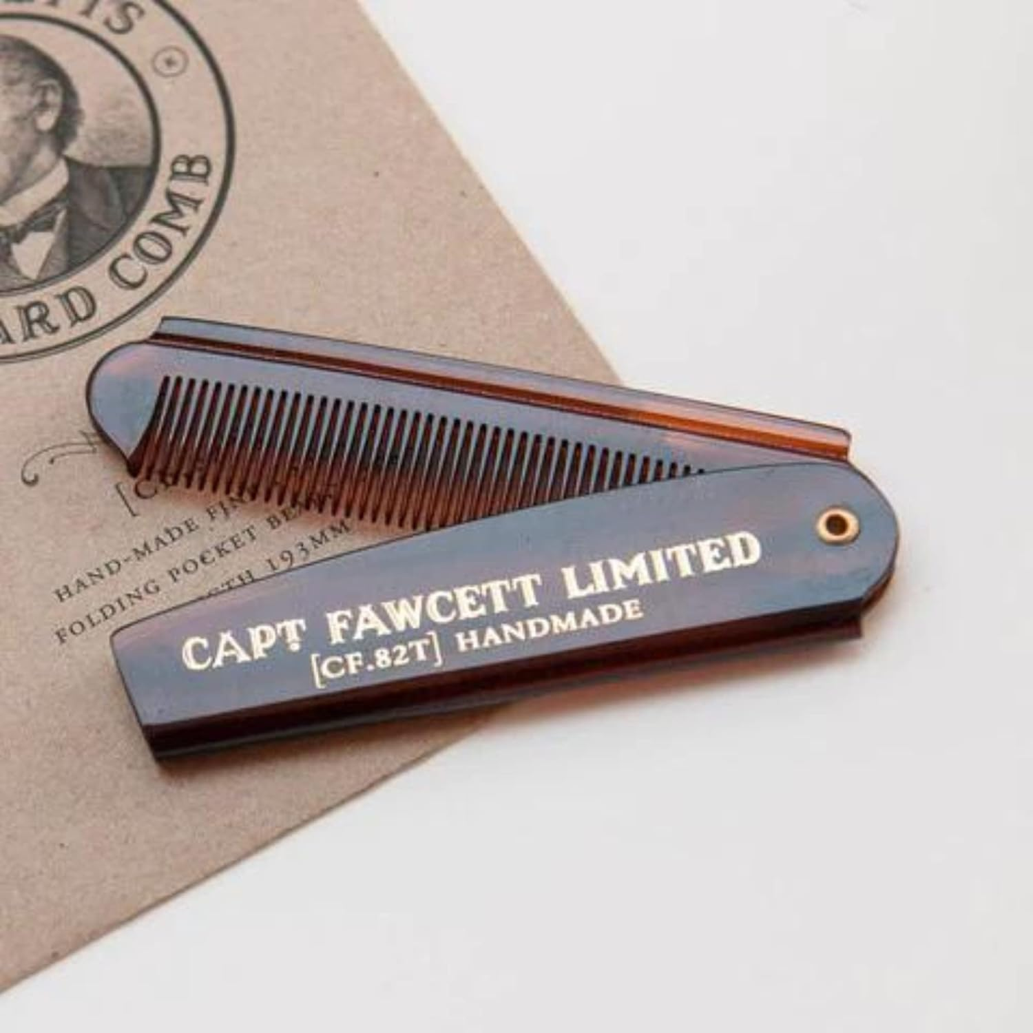 Captain Fawcett'S Folding Beard Comb, 7.6 Inch Length image number 3