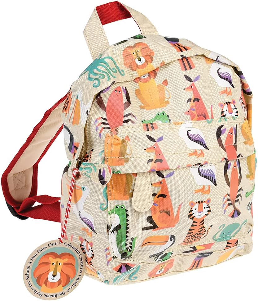 Dotcomgiftshop Children'S Mini Backpack - Choice of Design ( Colourful Creatures ) image number 2