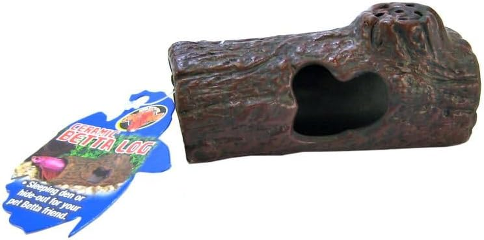 Zoo Med Laboratories AZMFA50 Sinking Ceramic Betta Log 4.25 Inche image number 1