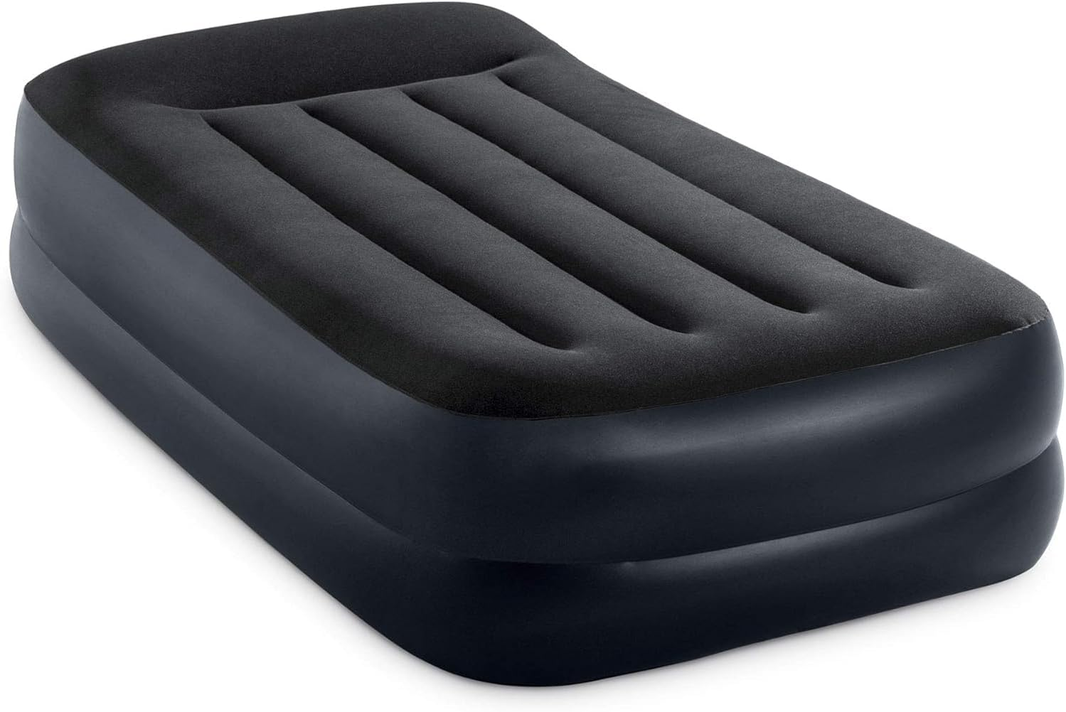 INTEX 64122NZ - Twin Pillow Rest Raised Airbed with Fiber-Tech RP (W/220-240V Internal Pump), Size 99Cmx1.91Mx42Cm image number 4