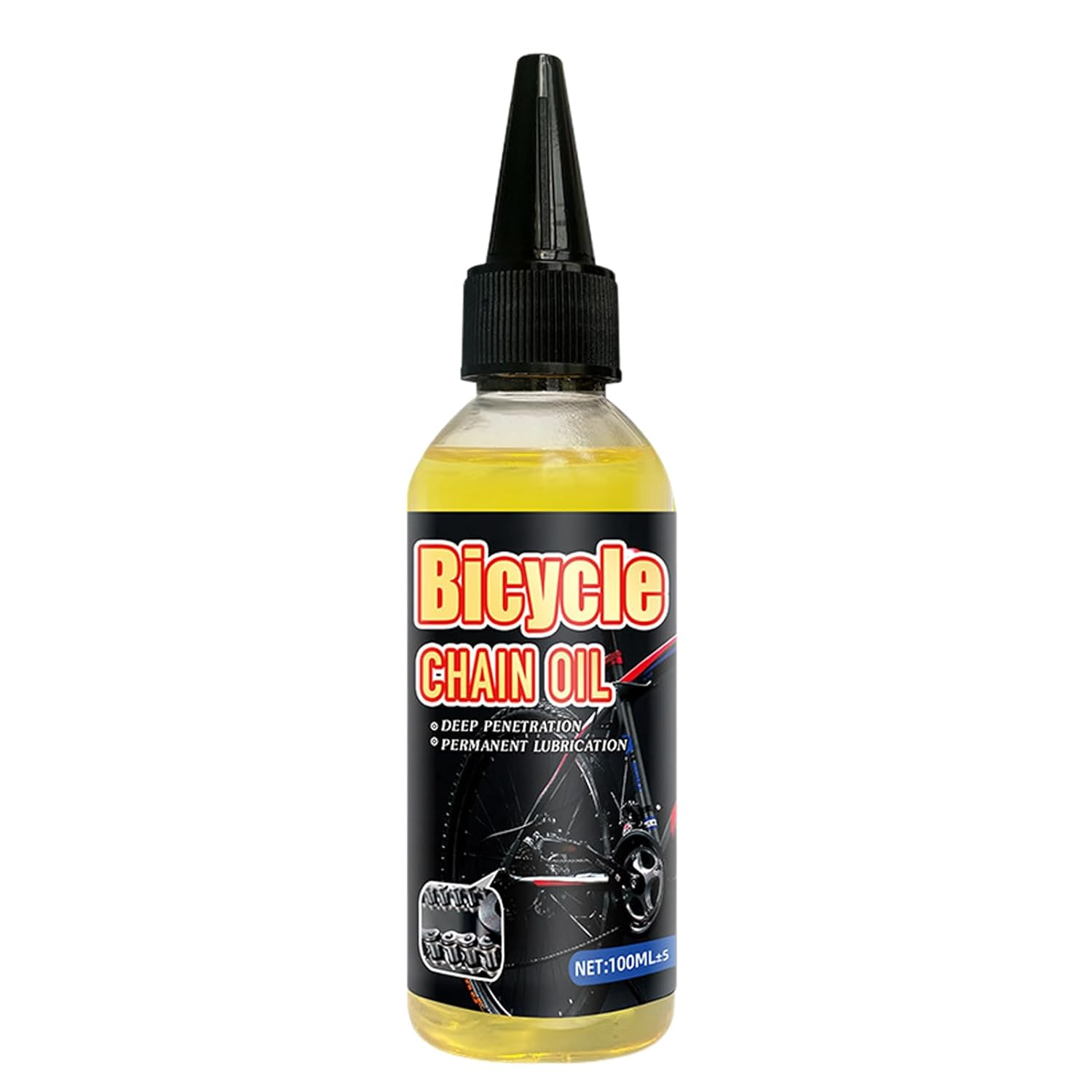 Bicycle Chain Lubricant - 100Ml Long Lasting Bike Chain Oil | All-Weather Bike Oil, Waterproof Bike Lube for All Bike Chains, Friction Reduction, Improved Wattage Output Borato image number 5