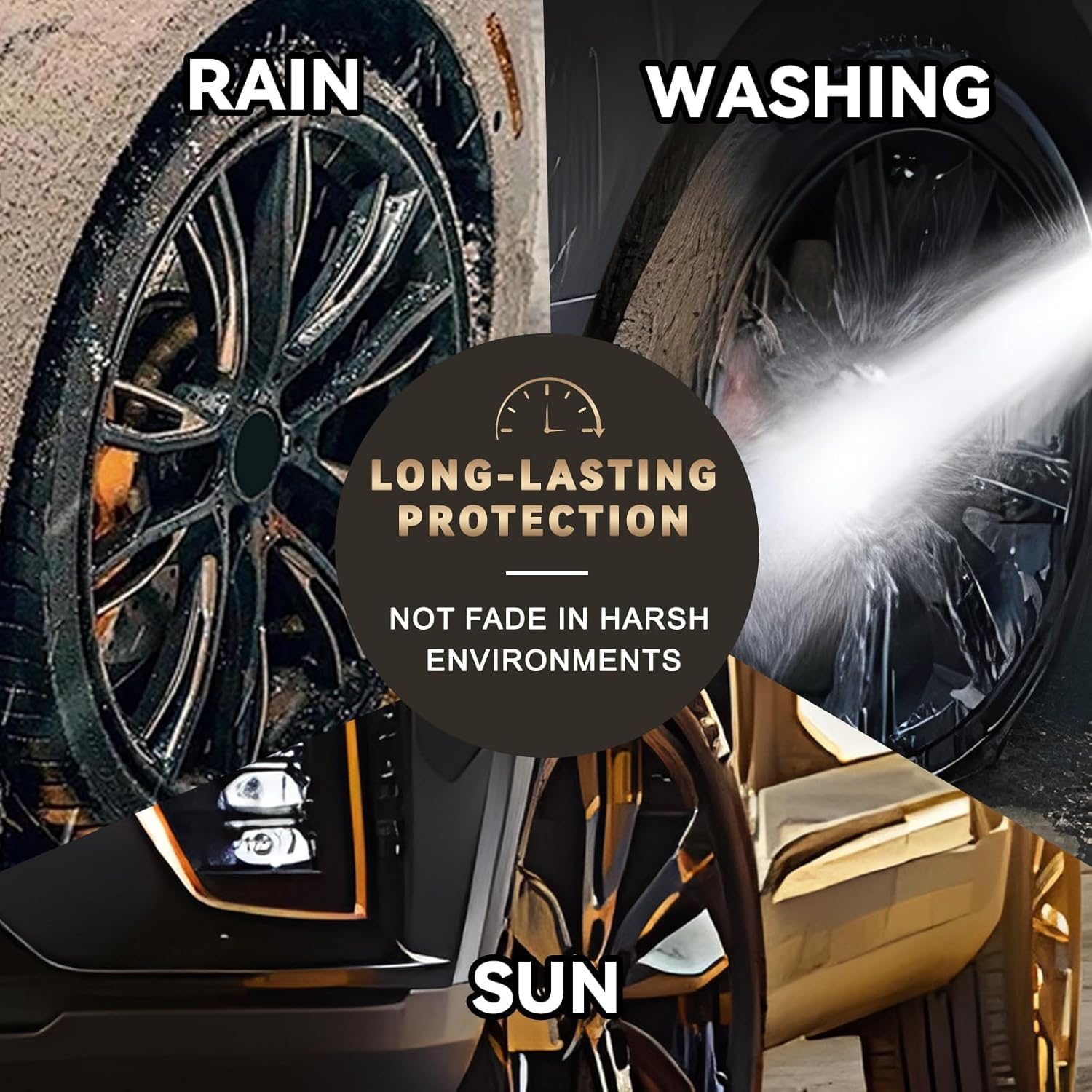 Black Alloy Wheel Touch up Paint Pen - Gloss Black Scratch Remover for Alloy Rims, Quick Repair Chip & Curb Rash, Universal for All Cars, Durable & Weather-Resistant image number 5