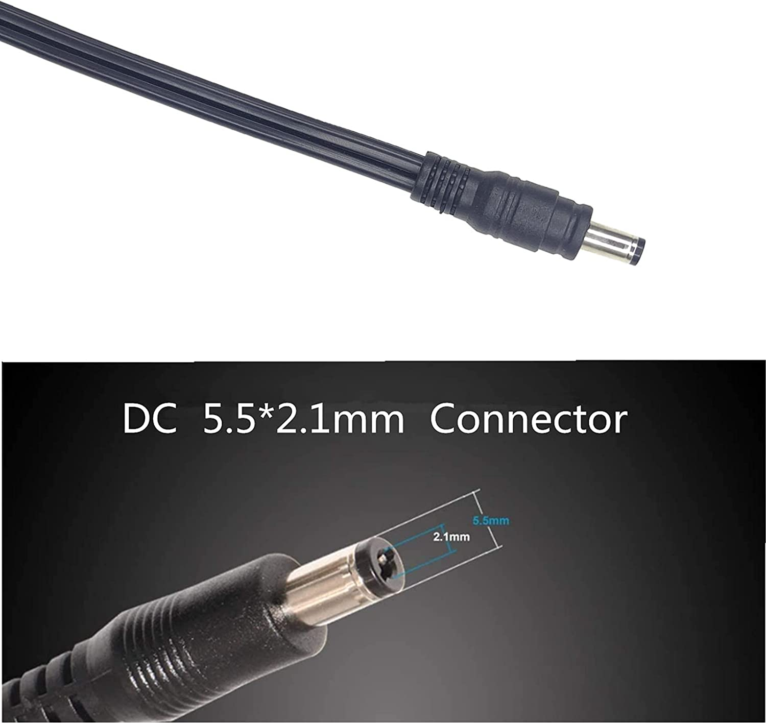 DC 5.5Mm X 2.1Mm to Cigarette Lighter Socket Plug with 2 Connectors image number 1