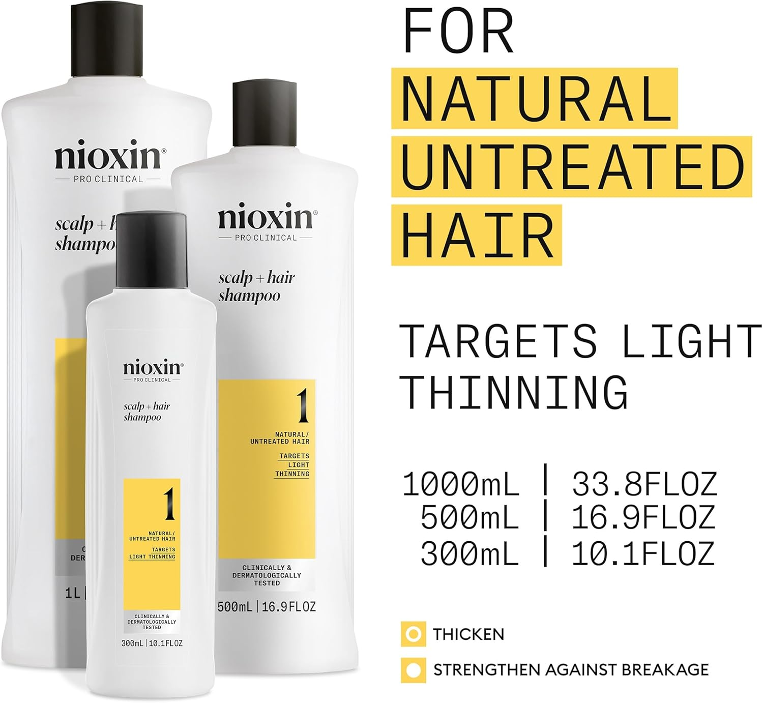 Nioxin System 1 Cleanser for Fine Natural Normal - Thin Looking Hair for Unisex, 33.8 Oz, 1014 Ml image number 4