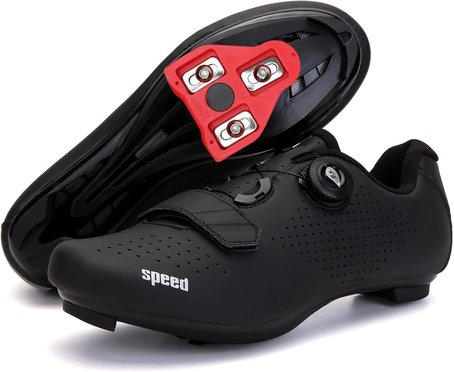 Men'S Road Bike Shoes Indoor Cycling Shoes Compatible with Peloton SPD Delta Cleats Bicycle Riding Shoes image number 3