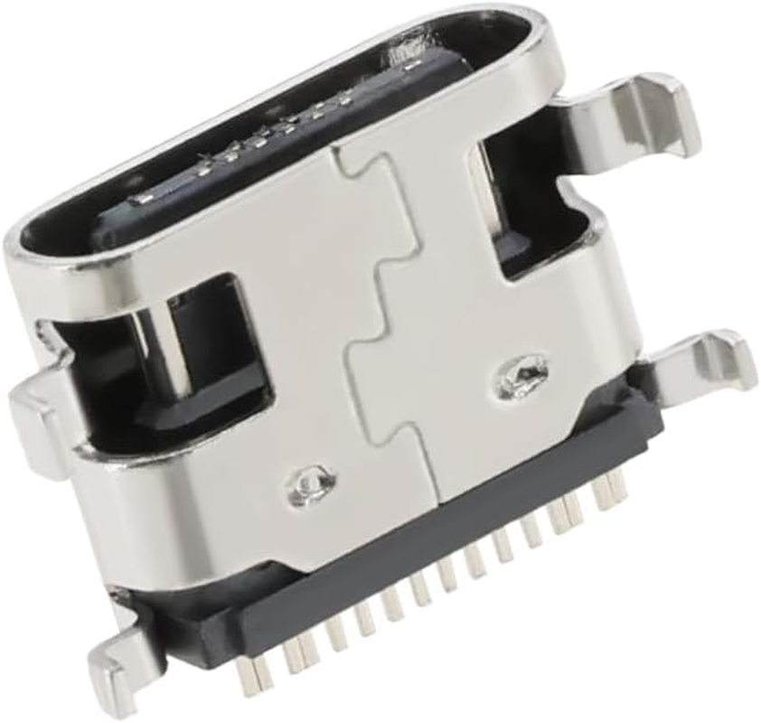 Emagtech 5PCS Type C Charging Socket Port USB C Female Charging Socket Port Charger 4 Pin Connector Socket Jack Compatible with Alcatel 1T 10 8092 Tablet image number 2