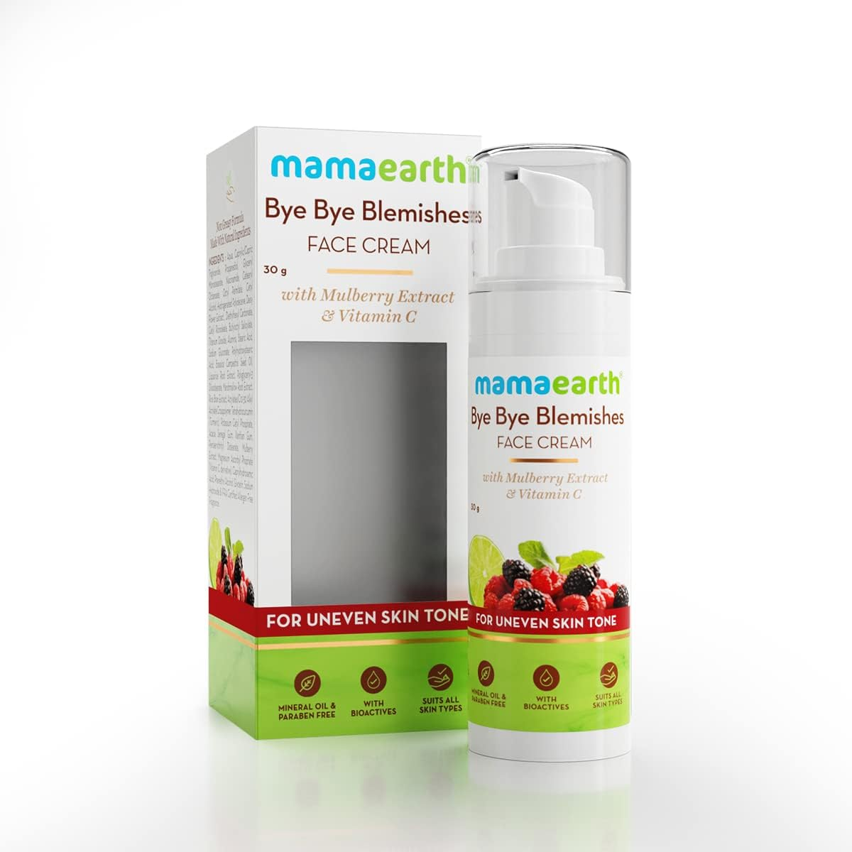 Mamaearth Bye Bye Blemishes Face Cream for Pigmentation & Blemish Removal with Mulberry Extract & Vitamin C - 30Ml image number 4