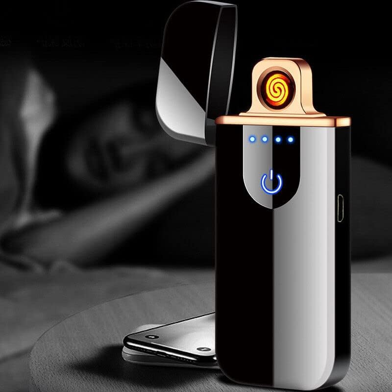 ARC Rechargeable Windproof Flameless Electronic Metal Lighter USB Lighters with Touch Sensor image number 1