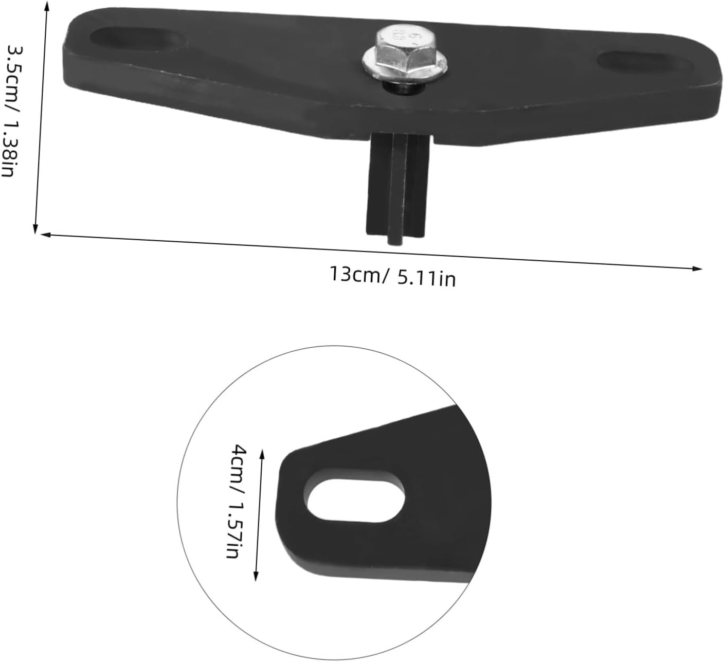 DINHEAROM 3Pcs Flywheel Fixing Tool Kit Automotive Timing Tool Gear Wrench for Cars Trucks Fuel Oil Tank Bracket Lock image number 6