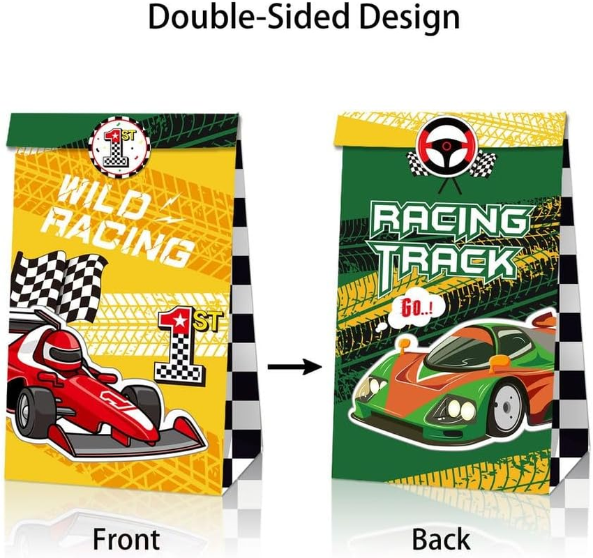 12 Pack Racing Car Wheels Party Favour Boxes Red & Blue Treat Boxes for Kids Birthday Speed Track Theme Goodie Boxes for Lollies, Candy, Snacks & Party Decorations image number 4