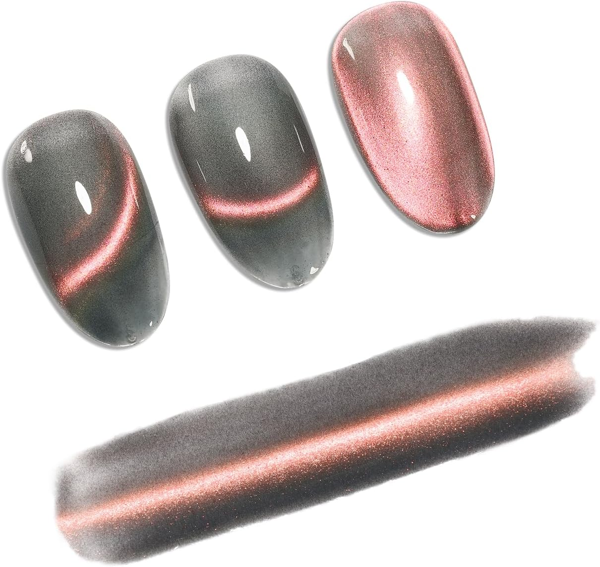 AIMEILI Cat Eye Gel Nail Polish Soak off U V LED Hema Free Cruelty Free Vegan Gel Polish Colors for Nail Art DIY Gel Nail Manicure 742 - C6523_719 image number 5