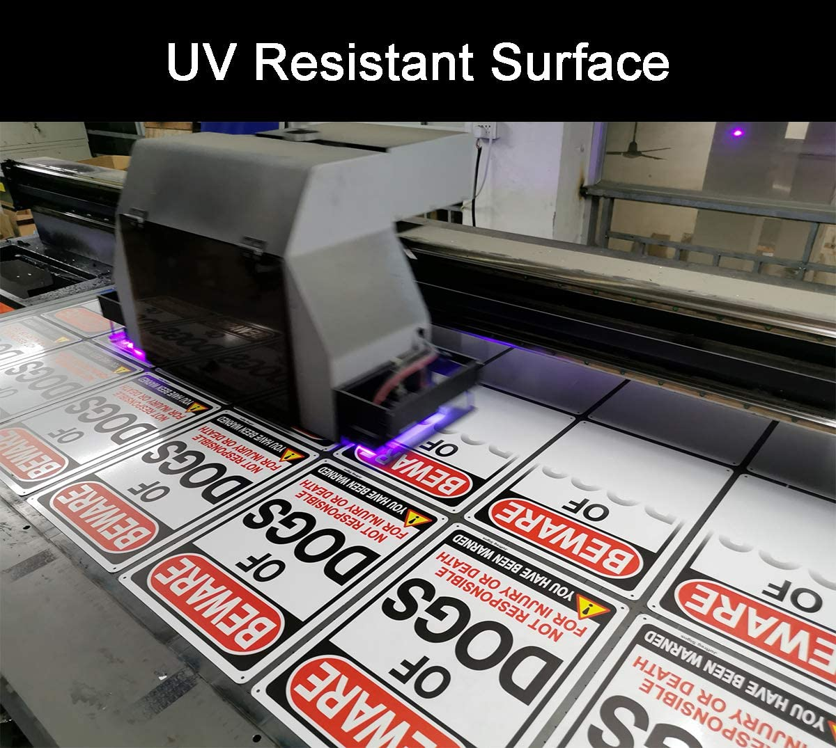 Joffreg Beware of Dogs Sign,Dog Warning Sign,18 X 25 Cm,Reflective Aluminum,Uv Printed,Weather Resistant,Waterproof,Durable Ink,Easy to Mount,Indoor or Outdoor Use,2 Pack image number 4